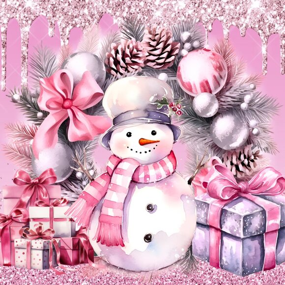 Christmas Tumbler, Holiday Winter Cup, Cute Snowman Gift For Her - Picture 2 of 7